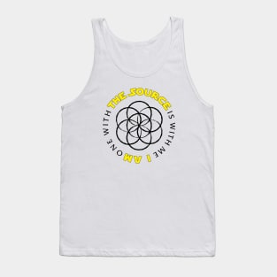 The Source is with me (seed of life) - light colors Tank Top